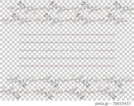 別緻的粉紅色和紫色花和水果字母框架 78633437