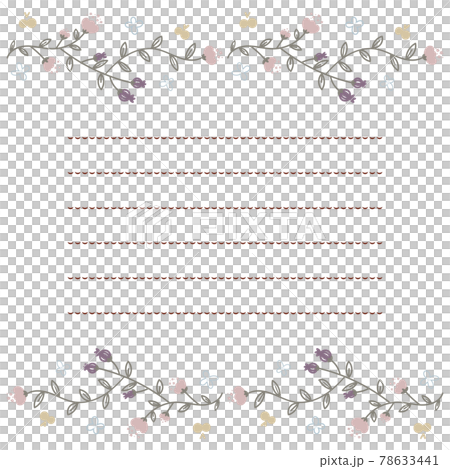 Chic pink and purple flower and fruit letter frame Chic pink and purple flower and fruit letter frame 78633441