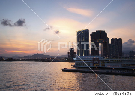 hotels, shopping mall and modern residential buildings in Hong Kong 23 June 2006 78634305