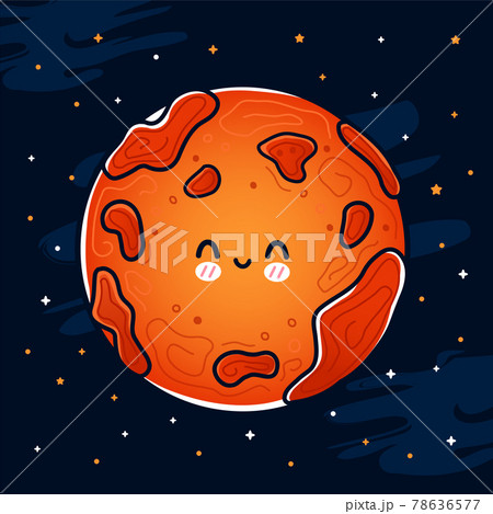 mars planet cartoon