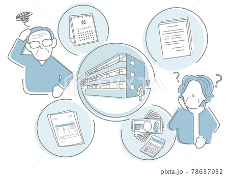 住宅　マンション　家　不動産　人物　困惑　 78637932