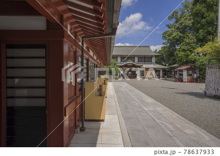 大國魂神社 　狛犬　神社仏閣　中雀門　拝殿　歴史建造物 78637933