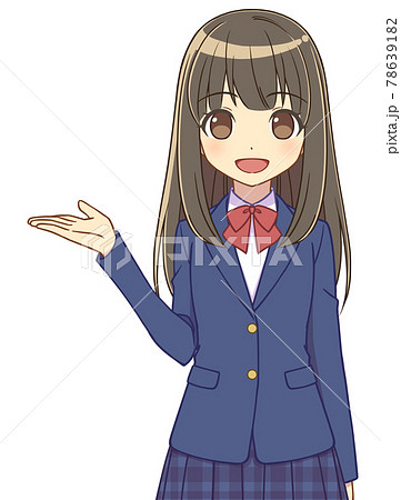 案内するブレザーの女の子 案内するブレザーの女の子 78639182