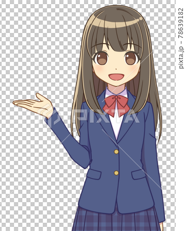 案内するブレザーの女の子 案内するブレザーの女の子 78639182