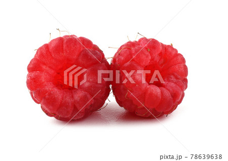 Raspberry isolated on white 78639638