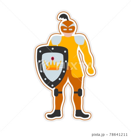 Sticker Kid Toy Knight Play Game Childhood Museum 78641211