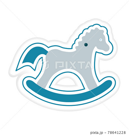 Rocking horse Sticker Kid Toy Happy Childhood Play 78641228