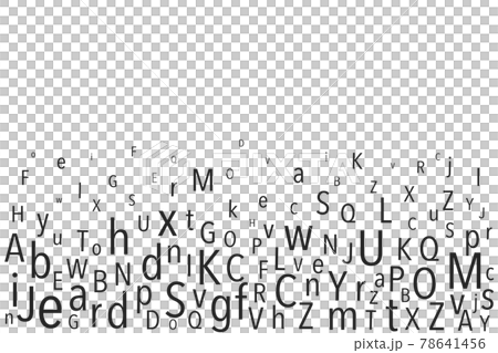 english English lowercase uppercase alphabet languag AI vector material illustration 78641456