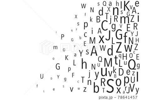 english 英語 小文字 大文字 アルファベット languag AI ベクター 素材 イラスト 78641457