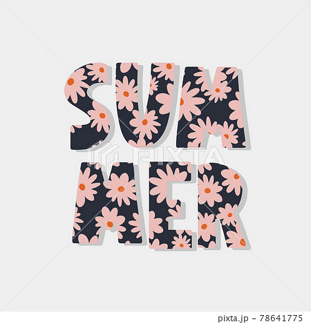 summer sale banner with flowers letter vector summer sale banner with flowers letter vector 78641775
