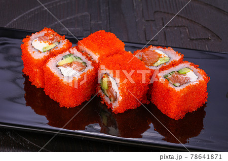 Japanese cuisine - California with salmon Japanese cuisine - California with salmon 78641871