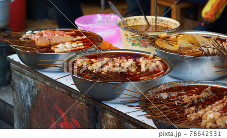 spicy street food in Sichuan  78642531