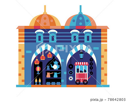 Istanbul Egypt Bazaar Travel Icon in Flat Istanbul Egypt Bazaar Travel Icon in Flat 78642803