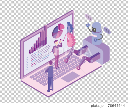 業務ロボット化のイメージイラスト 78643644