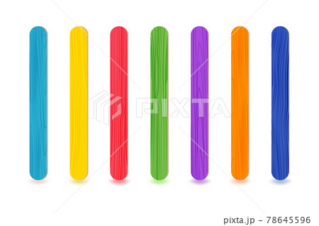 Realistic wooden or plastic sticks.For ice cream or frozen juice, covid test, or medical throat examination. 78645596