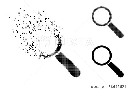 Fragmented and Halftone Pixel Search Tool Glyph Fragmented and Halftone Pixel Search Tool Glyph 78645621