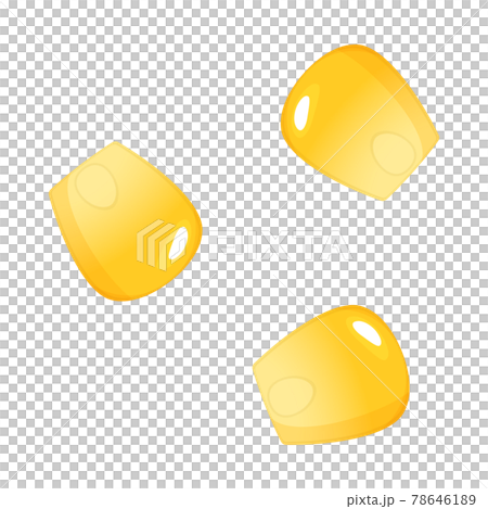 Illustration of corn grains_3 grains 78646189