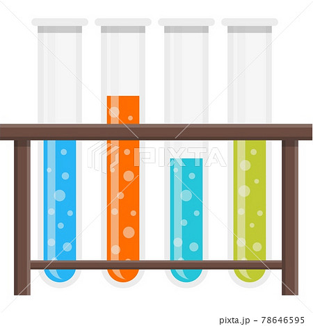 Test tube holder glass stand row vector icon isolated on white Test tube holder glass stand row vector icon isolated on white 78646595