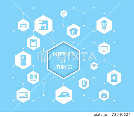 Internet of Things vector concept illustration in flat design 78646624