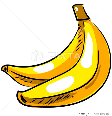 Banana vector illustration icon isolated cartoon on white 78646910