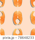 Pattern salmon wind illustration. Realistic background for cooking 78648233