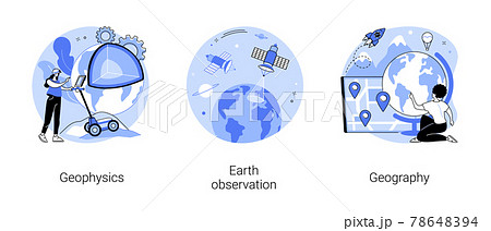 Planetary science abstract concept vector illustrations. 78648394