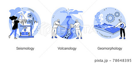 Earth science abstract concept vector illustrations. 78648395