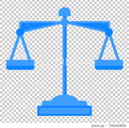 正確に重さを計量する天秤のイラスト 78648800