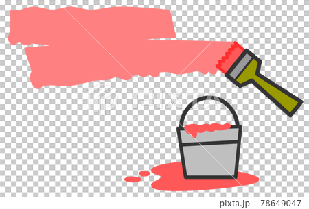 Illustration of painting with a brush 78649047