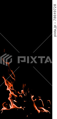 Flames of fire on a black background. The mystery of fire. Flames of fire on a black background. The mystery of fire. 78649728
