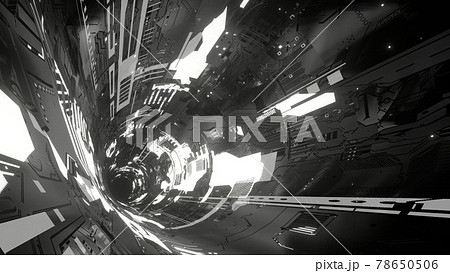 Vj サイバー トンネル 機械 宇宙 Sci Fi 別verあり のイラスト素材