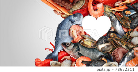 Seafood Heart 78652211
