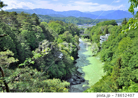 長野県飯田市　名勝　天竜峡の風景	 78652407