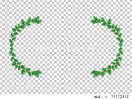 Simple ivy oval decorative frame 78652588