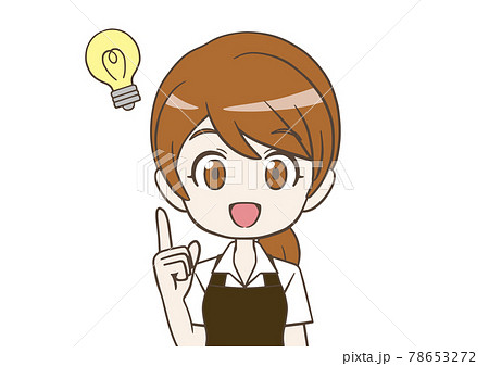 ひらめくカフェ店員 78653272
