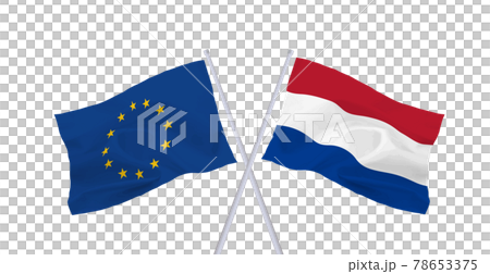 EUとオランダの旗 78653375