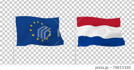 EUとオランダの旗 EUとオランダの旗 78653380