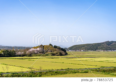 鳥取県米子市 春の伯耆古代の丘公園の遠景 鳥取県米子市 春の伯耆古代の丘公園の遠景 78653725