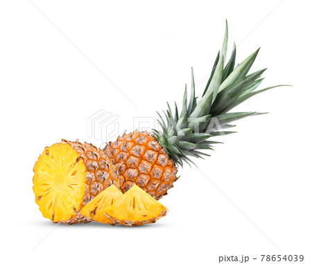 pineapple isolated on a white 78654039