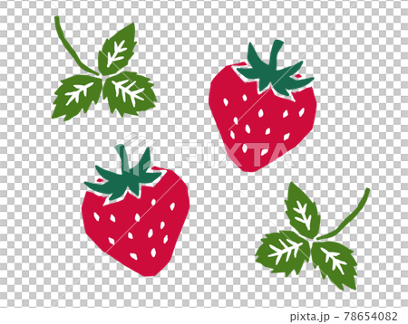 苺 レトロなかわいいイラスト 苺 レトロなかわいいイラスト 78654082