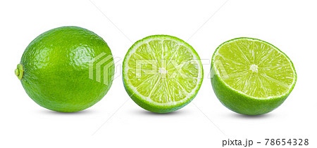 Lime isolated on white 78654328