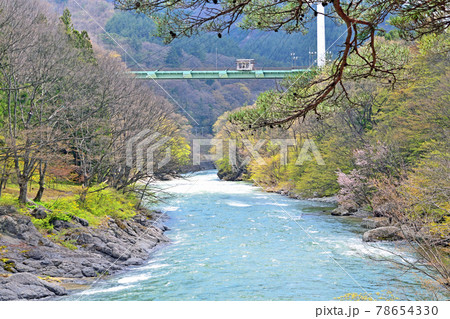 【群馬県利根郡】水上 諏訪峡 諏訪峡大橋方面 【群馬県利根郡】水上 諏訪峡 諏訪峡大橋方面 78654330