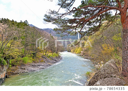 【群馬県利根郡】水上 諏訪峡 諏訪峡大橋方面 【群馬県利根郡】水上 諏訪峡 諏訪峡大橋方面 78654335