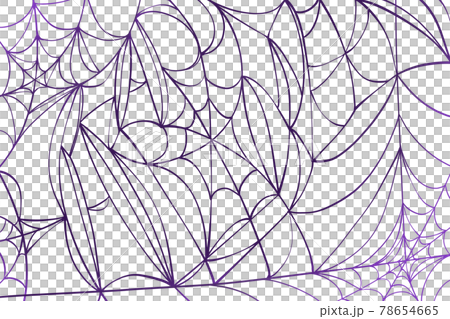 Happy Halloween spider web background purple - Stock Illustration ...