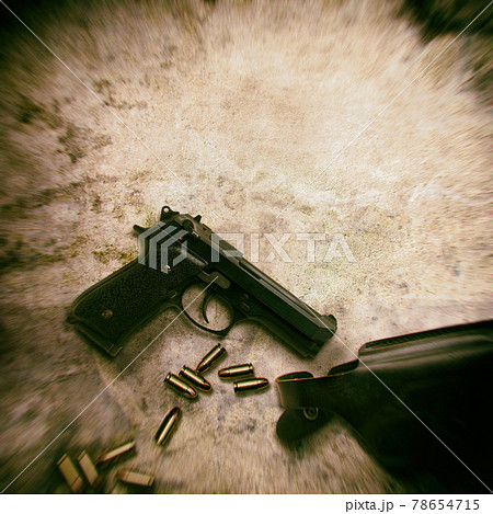 拳銃のイメージ素材 78654715