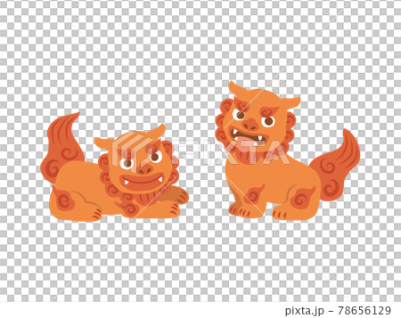 シーサー　キャラクター　イラスト素材 78656129