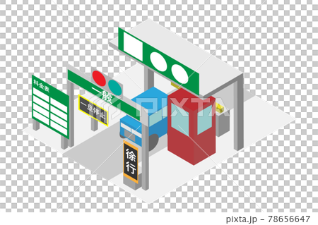 General tollhouses on isometric highways General tollhouses on isometric highways 78656647