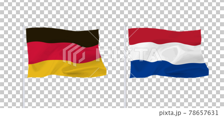 ドイツとオランダの国旗 ドイツとオランダの国旗 78657631
