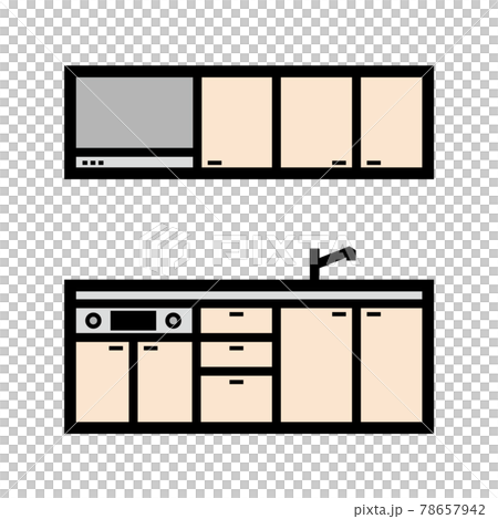 リフォームアイコン_キッチン リフォームアイコン_キッチン 78657942