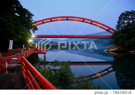 早朝の只見川(福島県・柳津町) 早朝の只見川(福島県・柳津町) 78658016